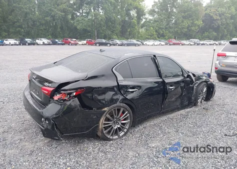 2021 Infiniti Q50 Red Sport 400 from USA, damaged, VIN JN1FV7DP6MM850115